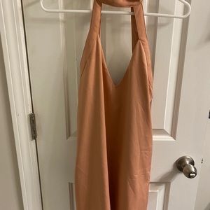 Tobi open back dress - blush pink